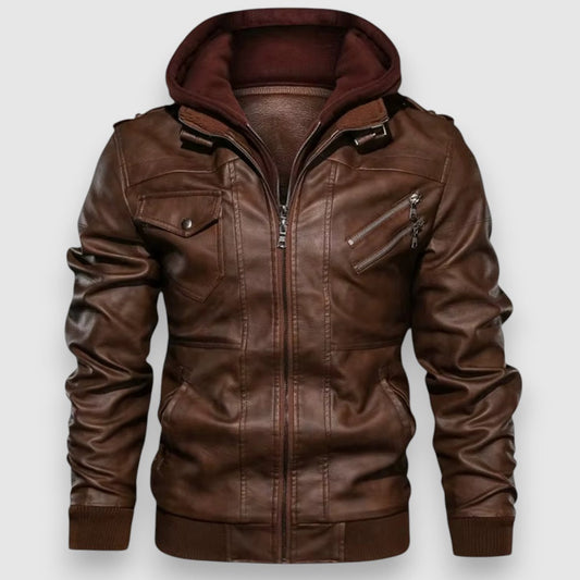 Robedan | Skinnjacka för herr med avtagbar huva