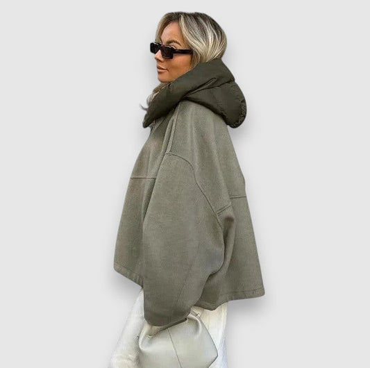 Linnea | Oversize jacka med huva