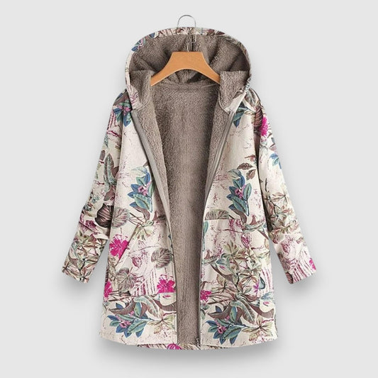 Lāsma | Ziedu flīsa jaka