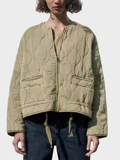 Tove | Quiltad jacka med dragkedja