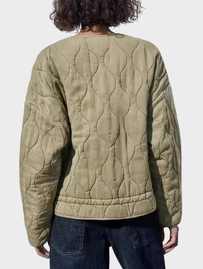 Tove | Quiltad jacka med dragkedja