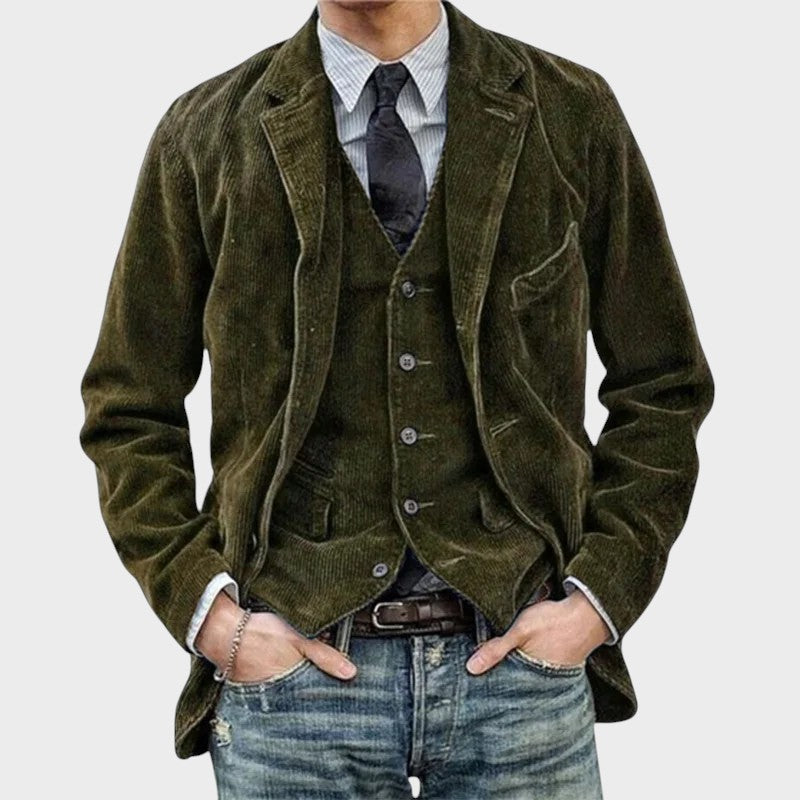 Harvandin | Vintageinspirerad herrjacka med väst