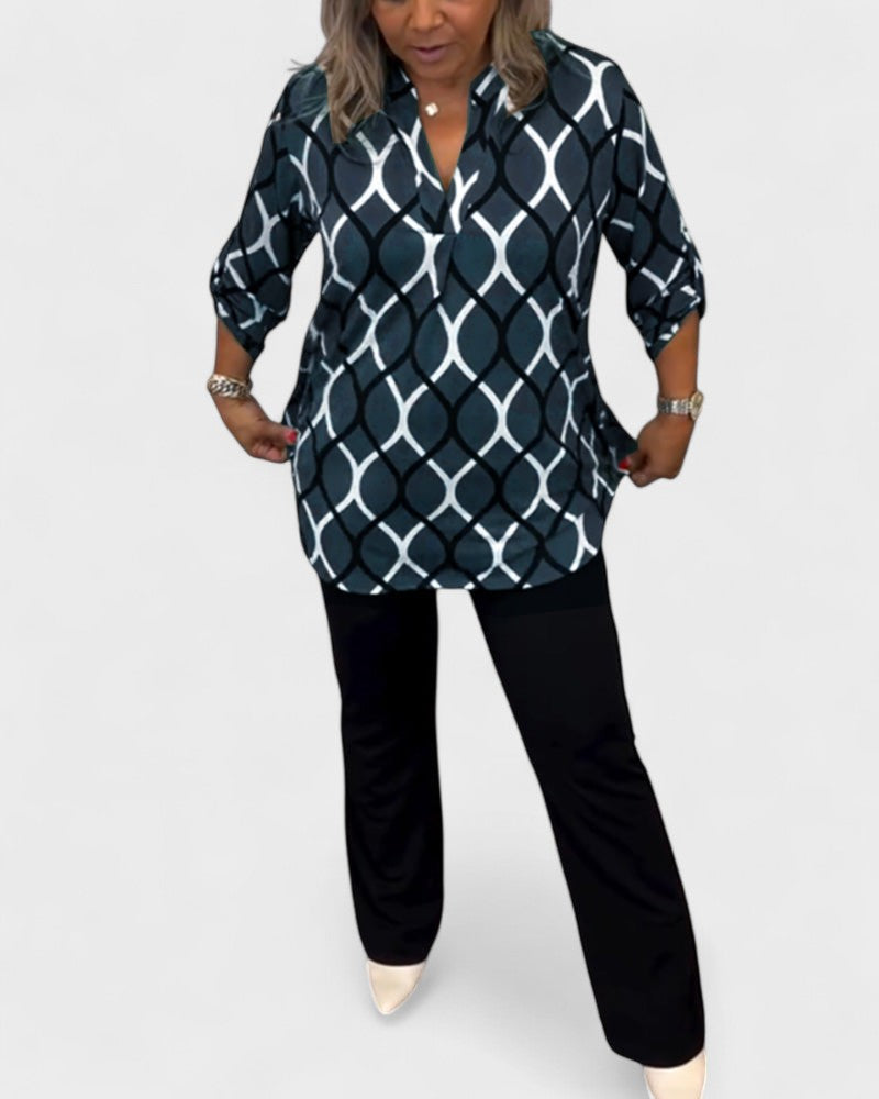 Zinelle | Långärmad blus med ledig passform