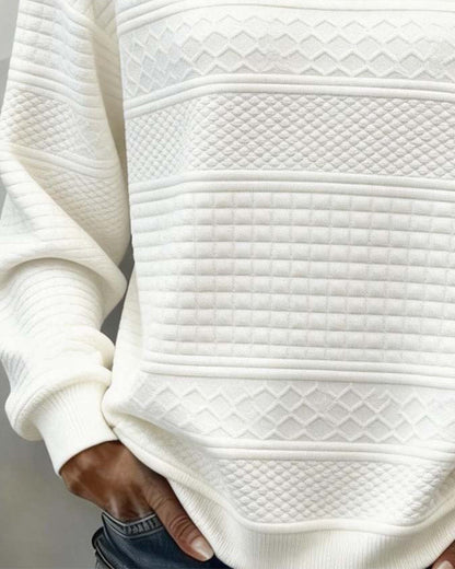 Majken | Sweatshirt med rund hals och twistdetalj