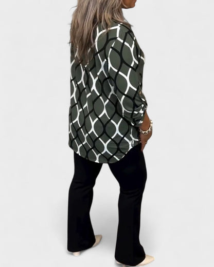 Zinelle | Långärmad blus med ledig passform