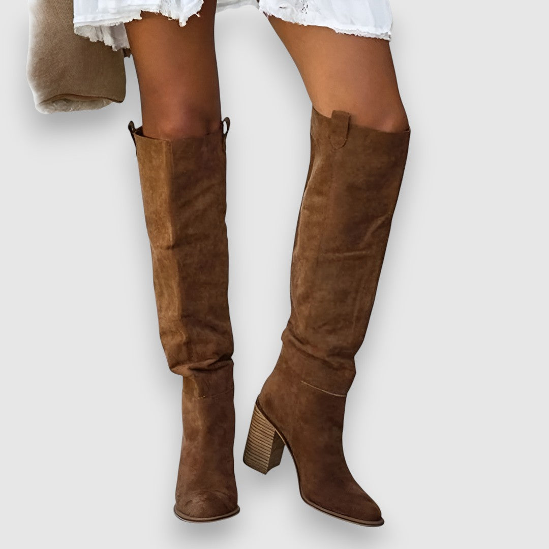 Ronja | Höga westernstövlar med stabil klack