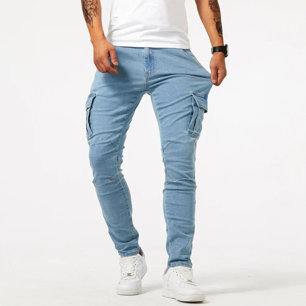 Valter | Stretchiga cargojeans