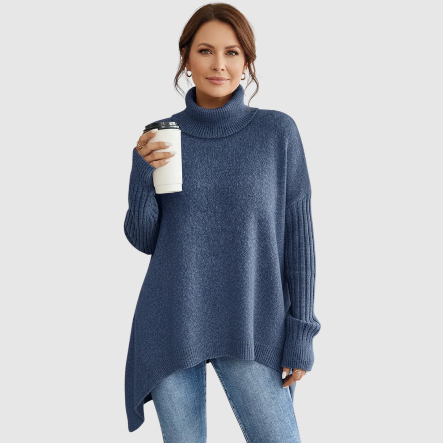 Birgitta | Lång polotröja med mjuk elegans