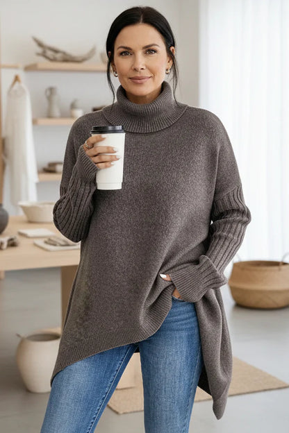 Birgitta | Lång polotröja med mjuk elegans