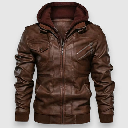 Robedan | Skinnjacka för herr med avtagbar huva