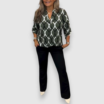 Zinelle | Långärmad blus med ledig passform